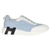 Hermes Bouncing Sneakers / Trainers Baby Blue / White / Black